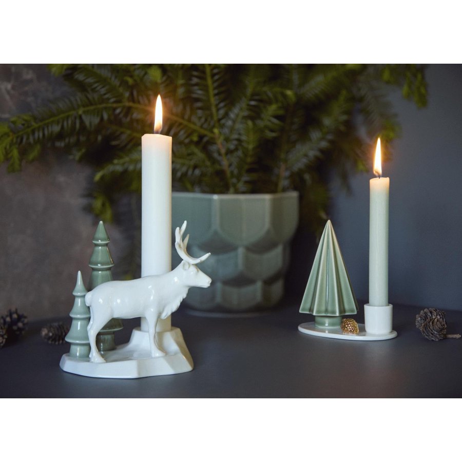 Dottir Nordic Design Winter Stories Rentier Kerzenhalter H14,5 cm