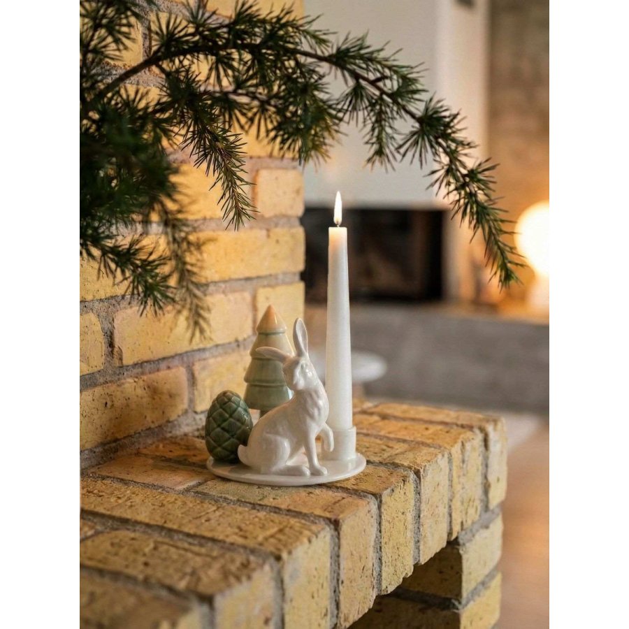 Dottir Nordic Design Winter Storie Lysestage H10,5 cm, Hare