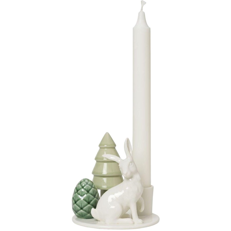 Dottir Nordic Design Winter Storie Lysestage H10,5 cm, Hare
