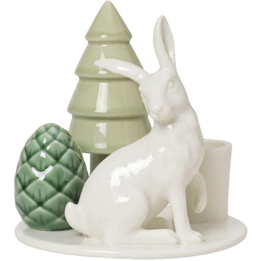 Dottir Nordic Design Winter Storie Lysestage H10,5 cm, Hare