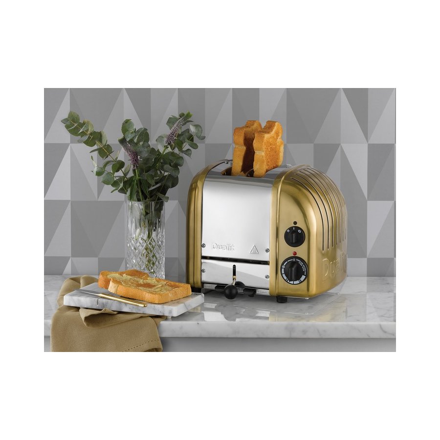 Dualit Classic Toaster 2 Slice, Messing