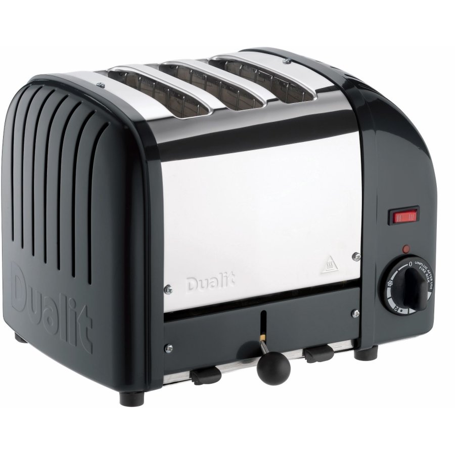 Dualit Classic Combi Toaster 3 Slice, Mattschwarz