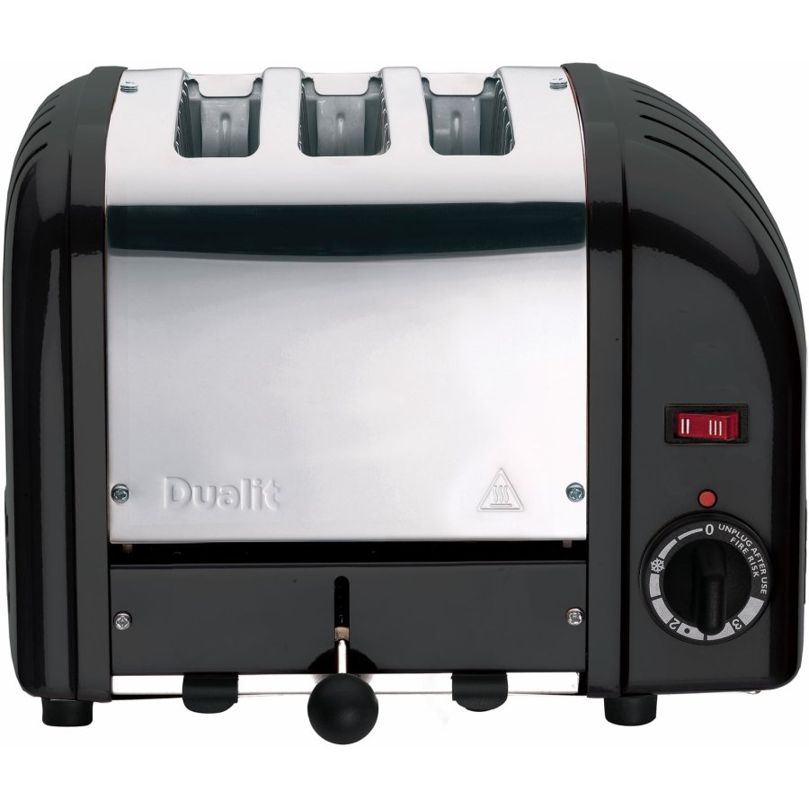 Dualit Classic Combi Toaster 3 Slice, Mattschwarz