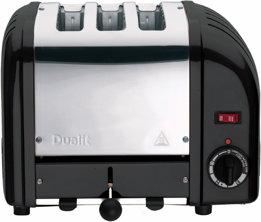 Dualit Classic Combi Toaster 3 Slice, Mattschwarz