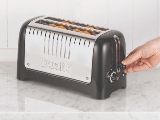 Dualit Lite Toaster 4 Slice, Glnzend Schwarz