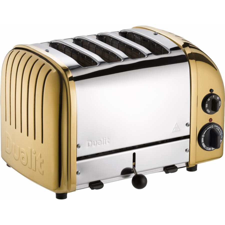 Dualit Classic Toaster 4 Slice, Messing