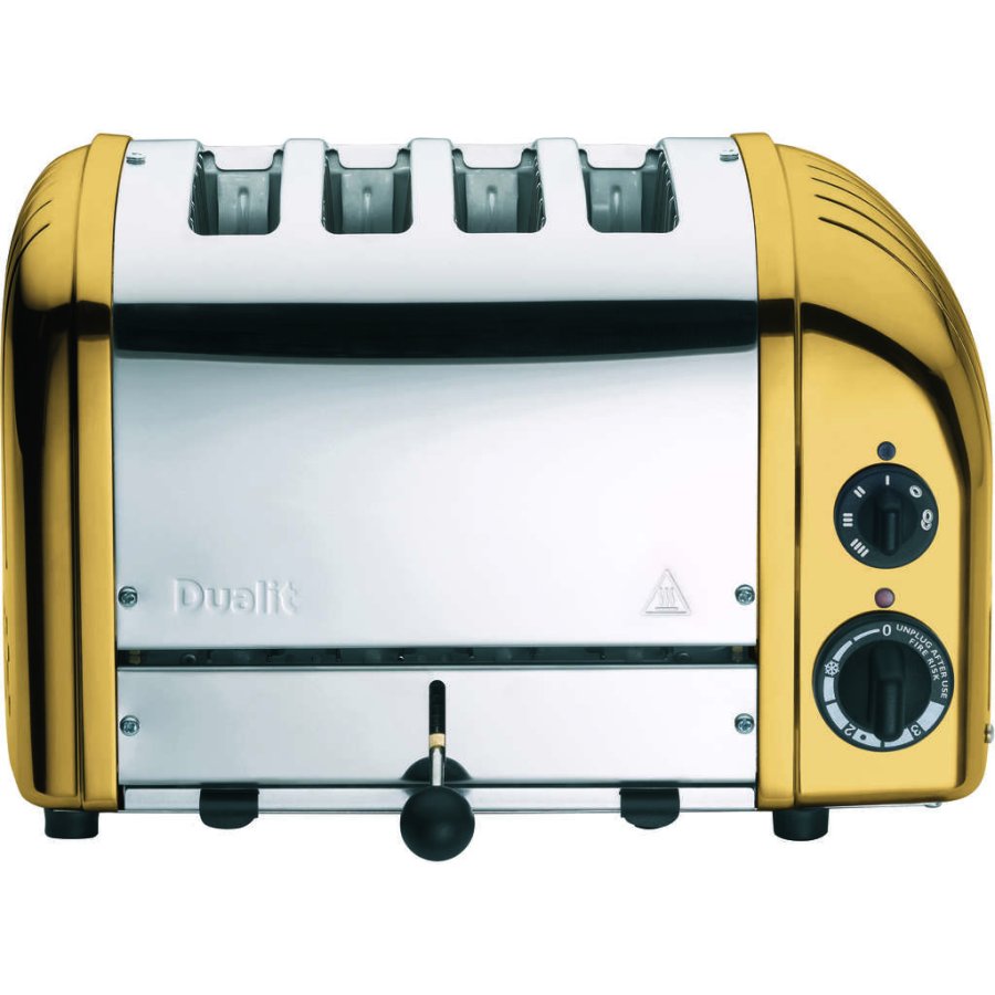 Dualit Classic Toaster 4 Slice, Messing