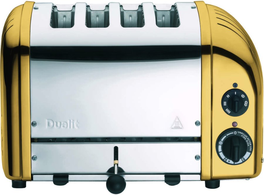 Dualit Classic Toaster 4 Slice, Messing