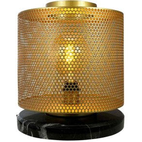 Dyberg Larsen Nantes Bordlampe H35 cm, Messing/Marmor