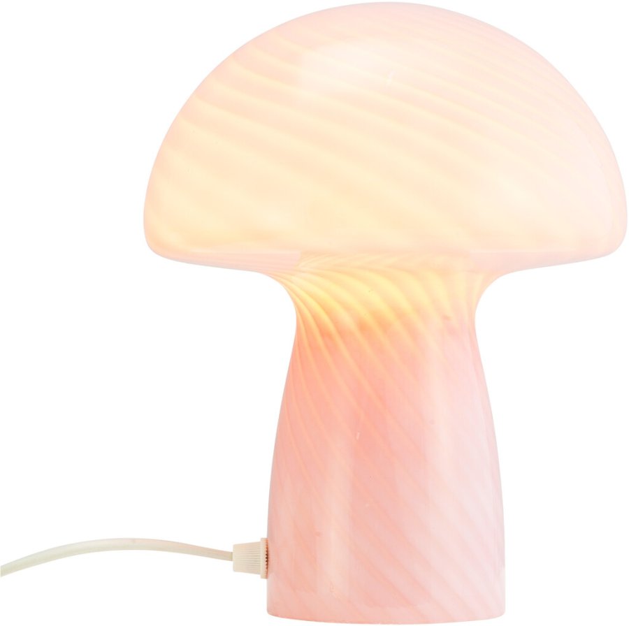 Dyberg Larsen Jenny Mushroom Bordlampe H23 cm, Lyserd