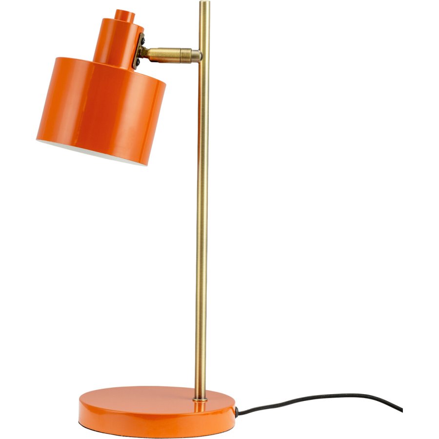 Dyberg Larsen Ocean Tischlampe H43 cm, Orange/Messing