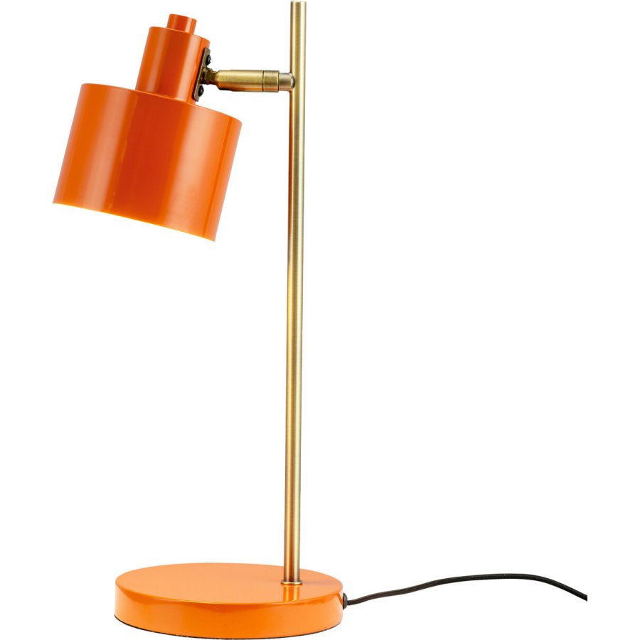 Dyberg Larsen Ocean Tischlampe H43 cm, Orange/Messing