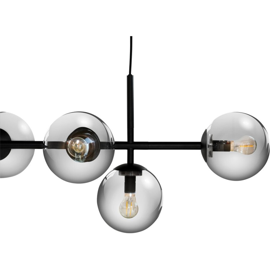 Dyberg Larsen Como Pendelleuchte 93 cm, Smoke/Schwarz