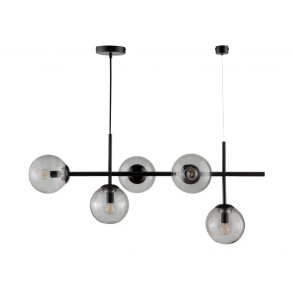 Dyberg Larsen Como Pendelleuchte 93 cm, Smoke/Black