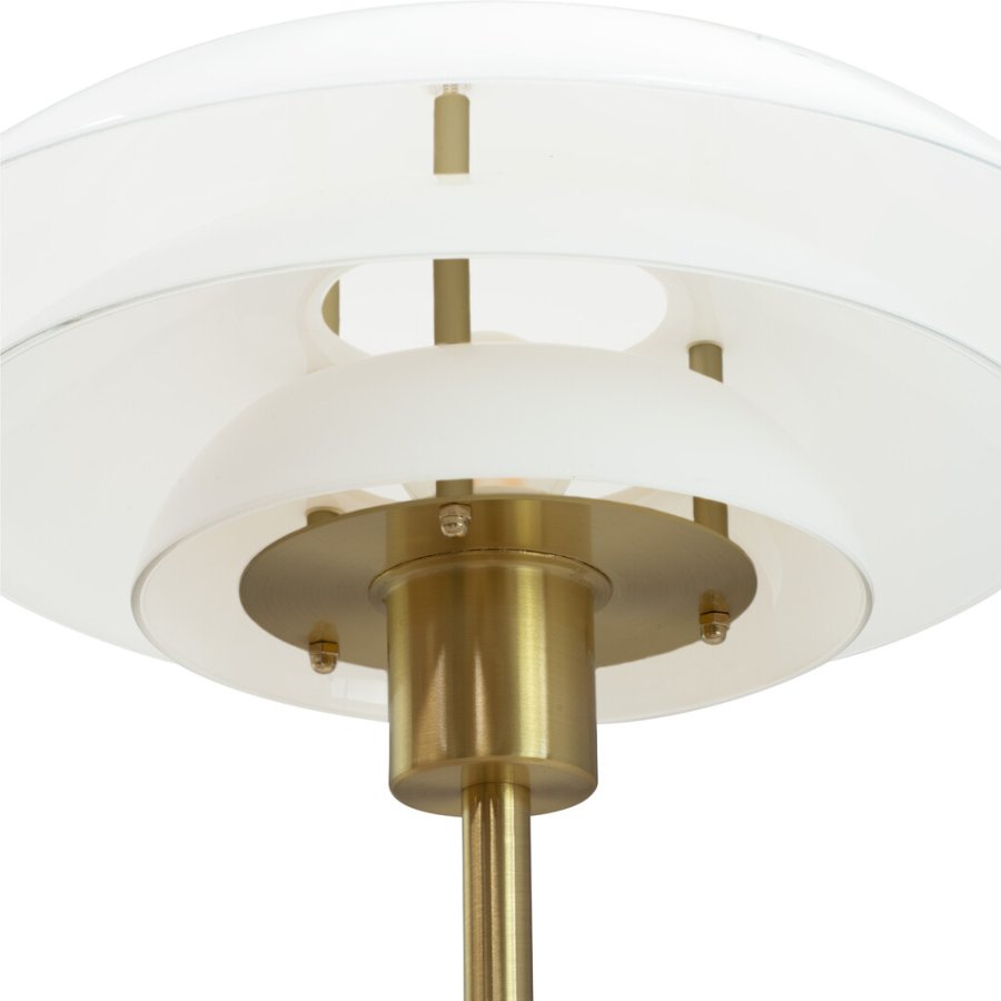 Dyberg Larsen DL31 Stehlampe H133 cm, Opal/Bronze