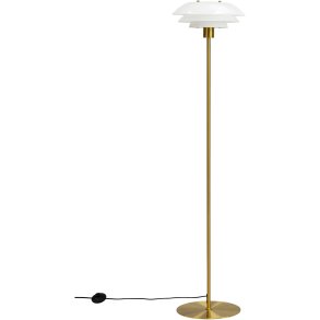 Dyberg Larsen DL31 Gulvlampe H133 cm, Opal/Messing
