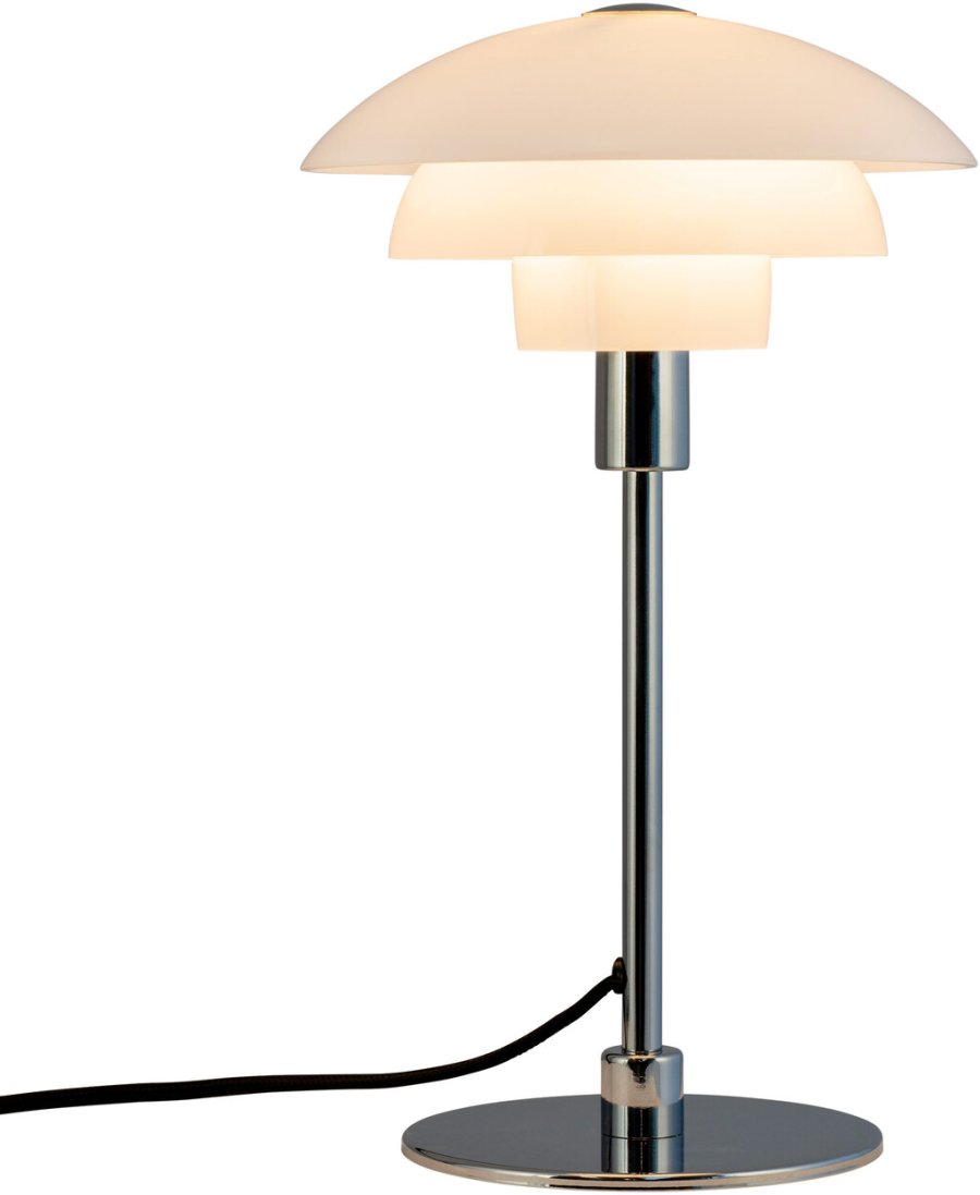 Dyberg Larsen Morph Tischlampe H35 cm, Opal