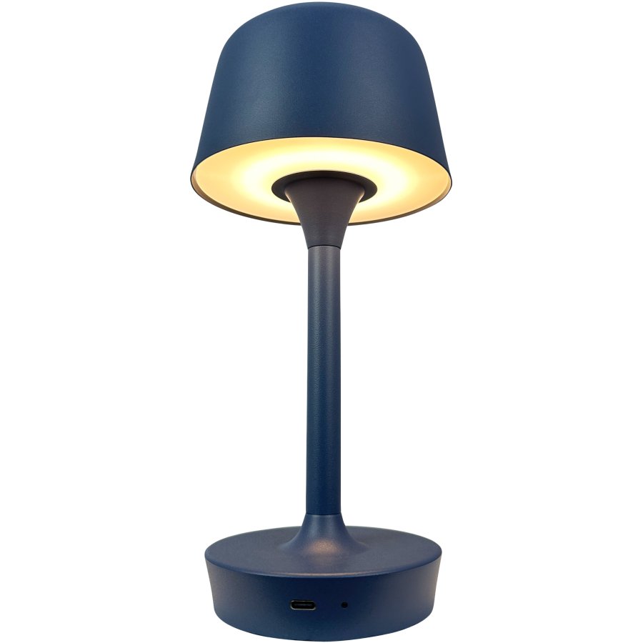 Dyberg Larsen FLOW Transportabel Bordlampe LED H25,5 cm, Indigo Bl