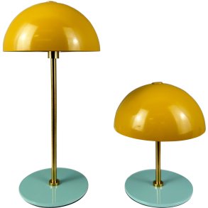 Dyberg Larsen ALONG Trdls Minibordlampe LED 2 stk, Curry/Turkis