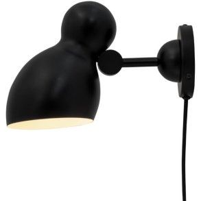 Dyberg Larsen Ludo Væglampe 15 cm, Sort
