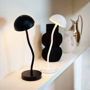 Dyberg Larsen Fonzy Trådløs Bordlampe LED H38 cm, Pearl White