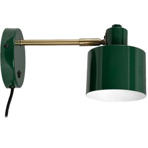 Dyberg Larsen Ocean Wandleuchte 30 cm, Dunkelgrn/Messing