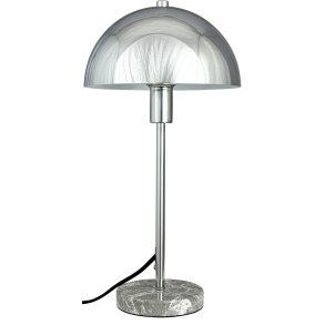 Dyberg Larsen Stockholm Tischleuchte H40,5 cm, Chrom/Marmor