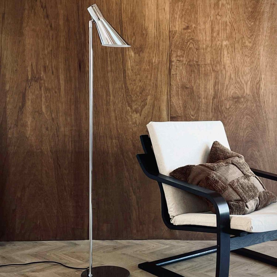 Dyberg Larsen DL12 Gulvlampe H135 cm, Krom