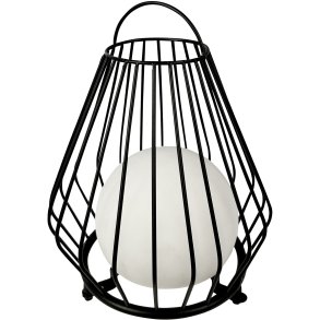 Dyberg Larsen Evesham Laterne LED H23 cm, Schwarz