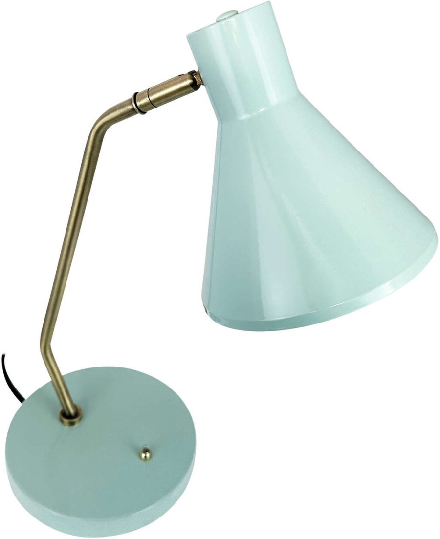 Dyberg Larsen Bordlampe Sleep H43,3 cm, Mint/Antik Messing