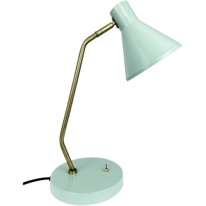 Dyberg Larsen Tischlampe Sleep H43,3 cm, Mint/Antikmessing