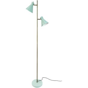 Dyberg Larsen Stehleuchte Sleep H165 cm, Mint/Antikmessing