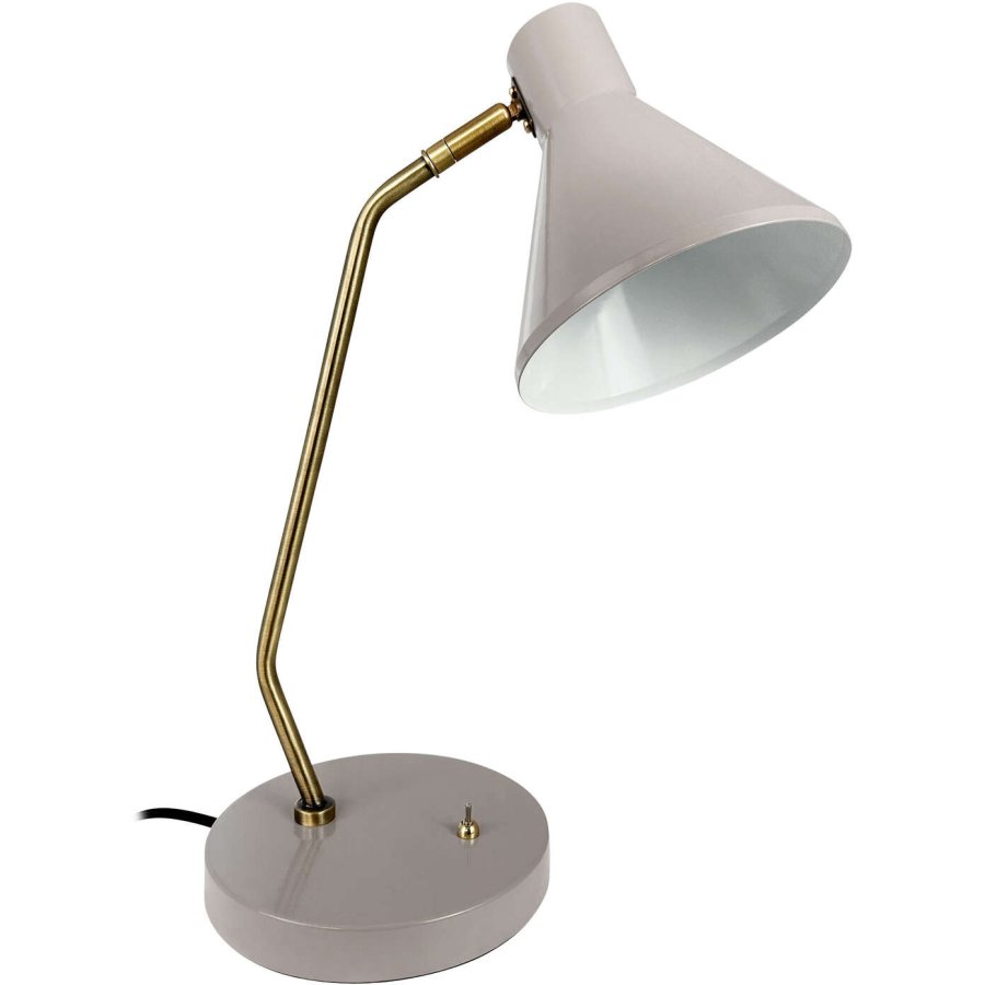 Dyberg Larsen Bordlampe Sleep H43,3 cm, Beige/Antik Messing