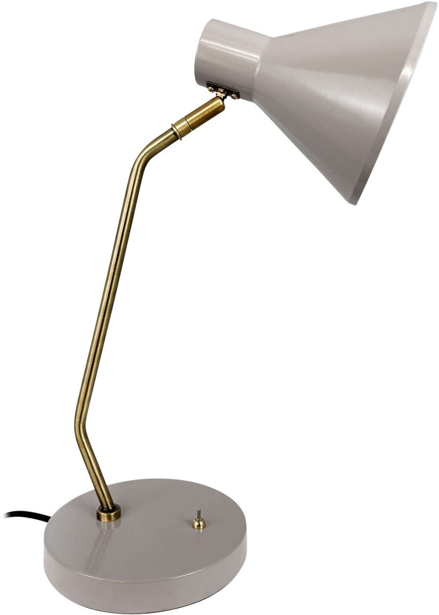 Dyberg Larsen Bordlampe Sleep H43,3 cm, Beige/Antik Messing