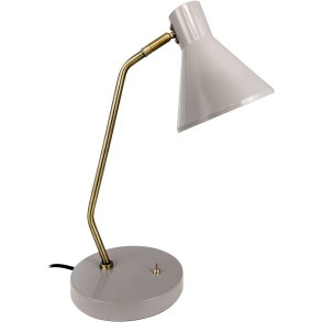 Dyberg Larsen Tischlampe Sleep H43,3 cm, Beige/Antikes Messing