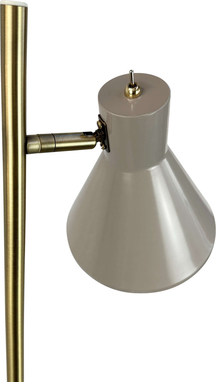 Dyberg Larsen Gulvlampe Sleep H165 cm, Beige/Antik Messing