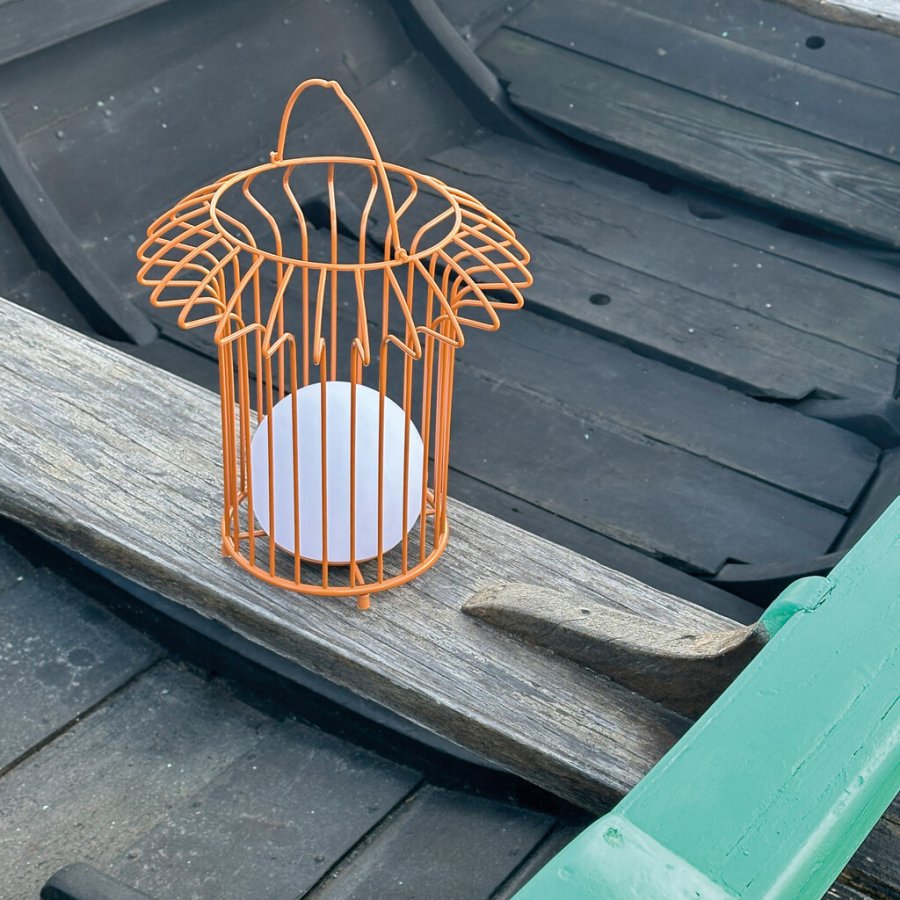 Dyberg Larsen Basket Lanterne H32 cm, Terracotta