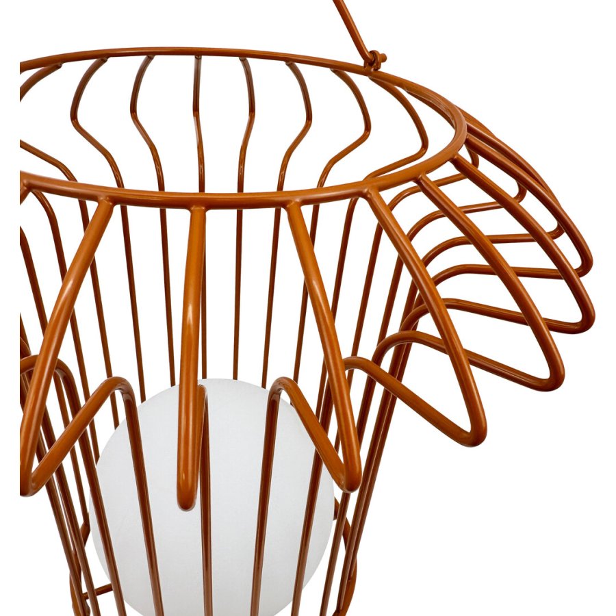 Dyberg Larsen Basket Lanterne H32 cm, Terracotta