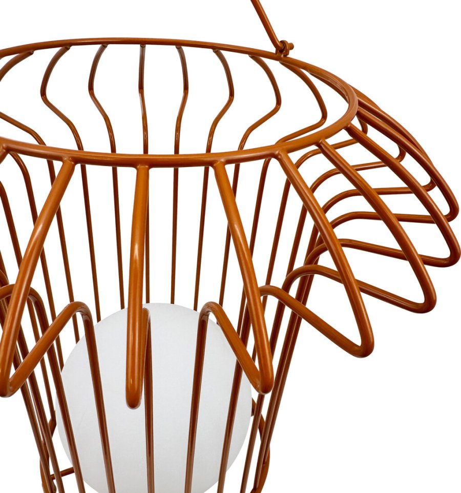 Dyberg Larsen Basket Lanterne H32 cm, Terracotta