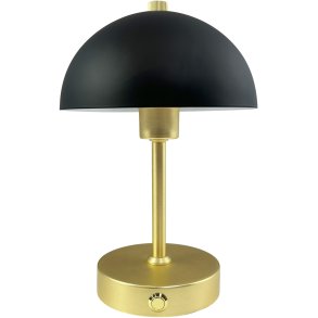 Dyberg Larsen Malmø Special Edition Trådløs Bordlampe LED H23 cm, Sort/Messing
