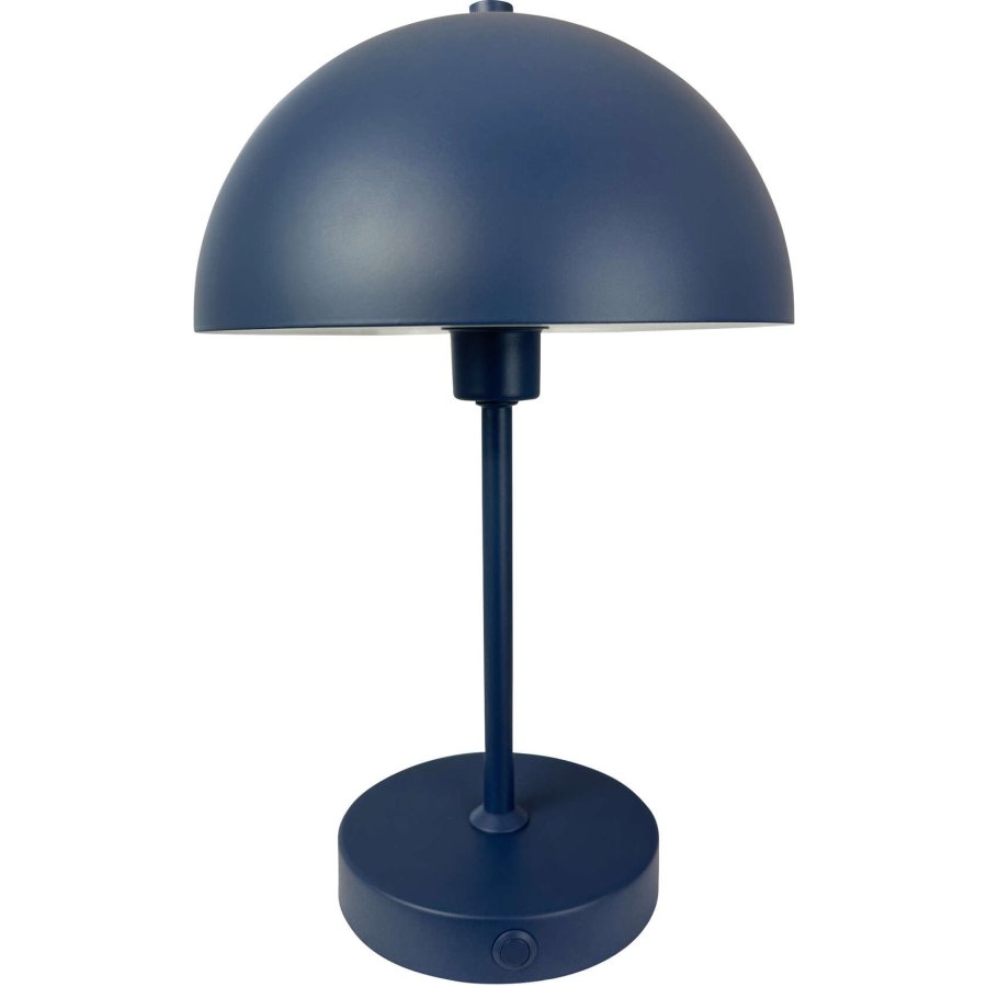 Dyberg Larsen Stockholm 2.0 Tragbare Tischleuchte LED H30 cm, Indigoblau