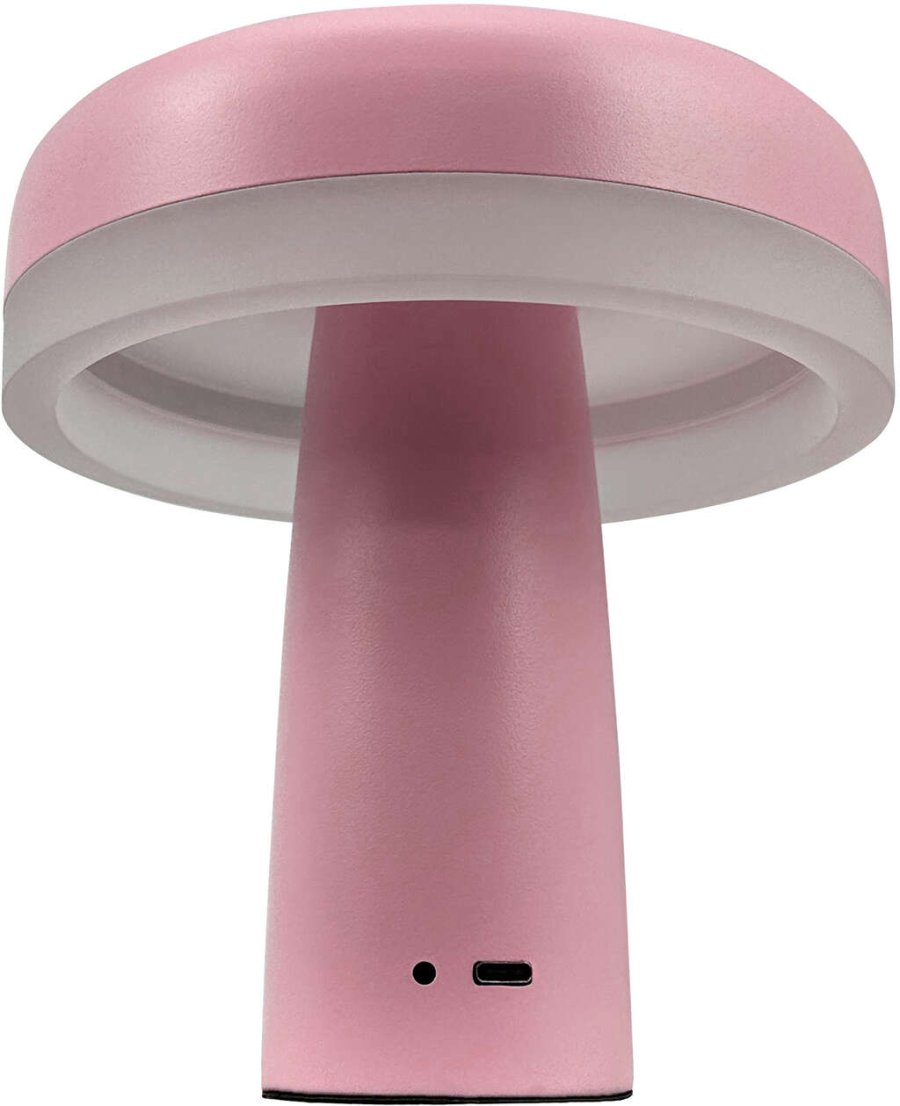 Dyberg Larsen Porter Tragbare Tischleuchte LED H16,5 cm, Rosa