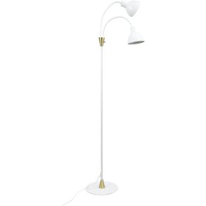 Dyberg Larsen Lilje Stehleuchte H135 cm, Wei/Messing