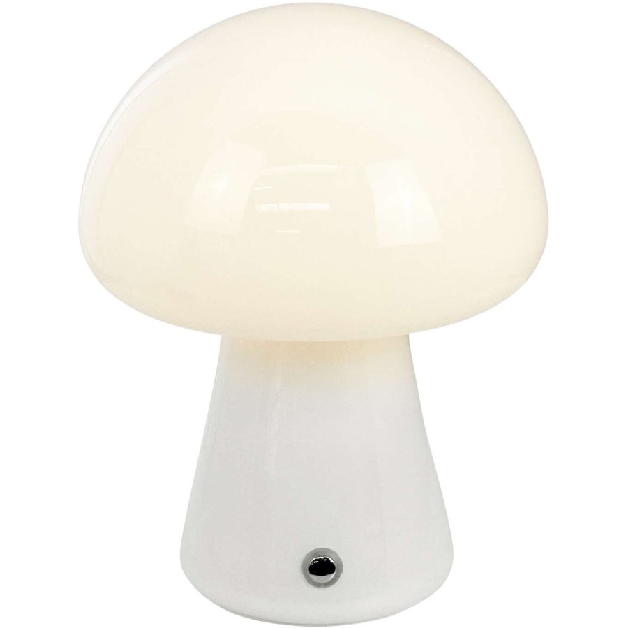 Dyberg Larsen Morkel Mushroom Tragbare Tischleuchte LED H21 cm, Wei