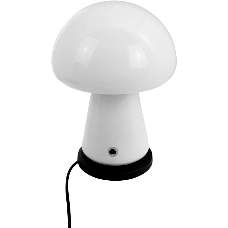 Dyberg Larsen Morkel Mushroom Tragbare Tischleuchte LED H21 cm, Wei