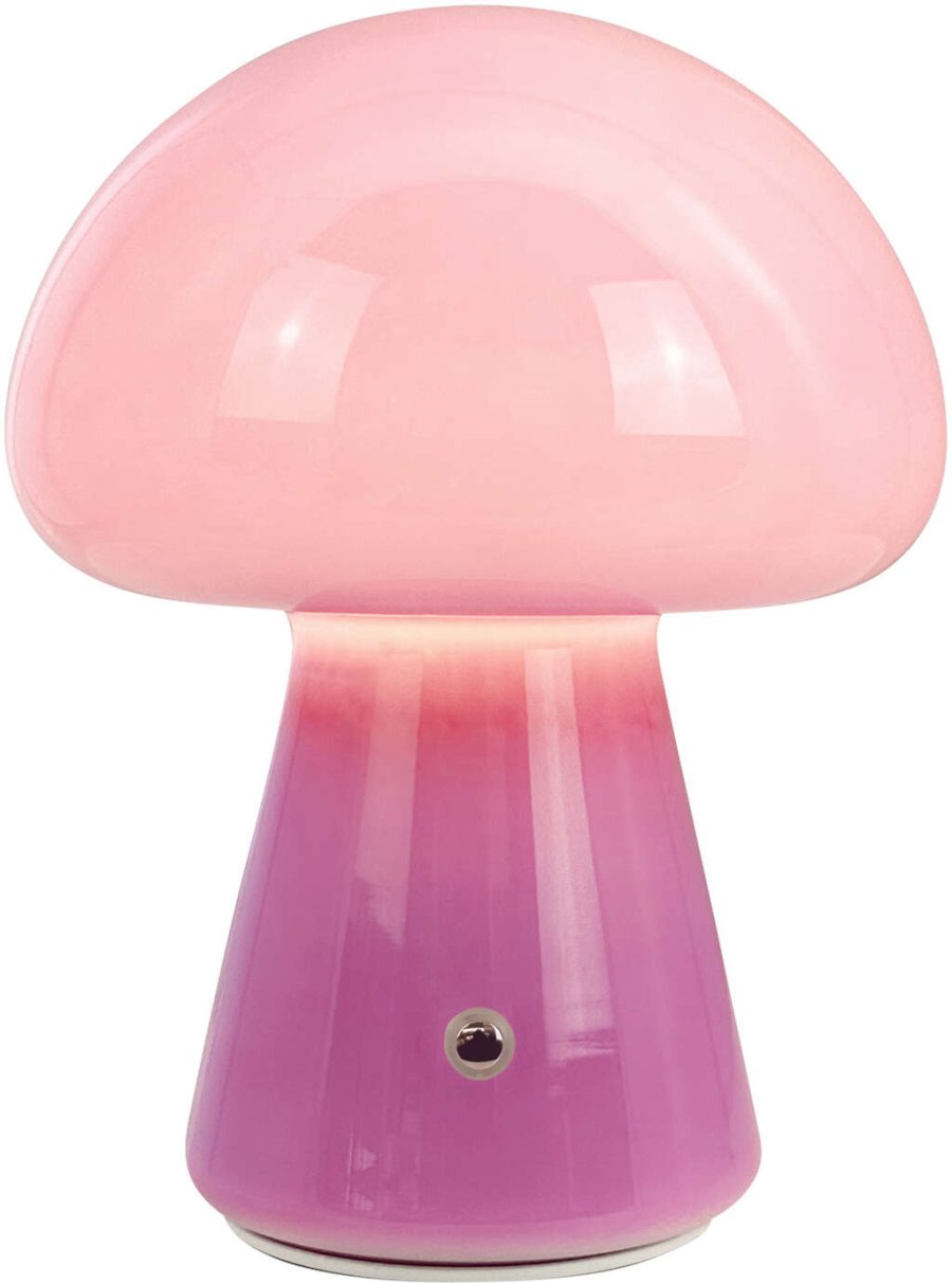 Dyberg Larsen Morkel Mushroom Tragbare Tischleuchte LED H21 cm, Lila