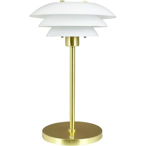 Dyberg Larsen DL20 Trdls Bordlampe LED H30 cm, Opal/Messing