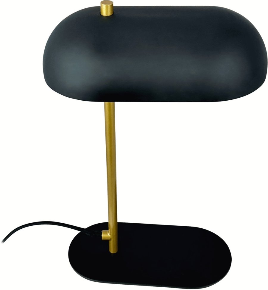 Dyberg Larsen Arch Mini Bordlampe H32 cm, Sort/Messing