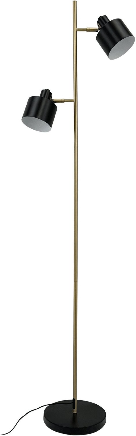 Dyberg Larsen Ocean Stehlampe H160 cm, Messing/Schwarz