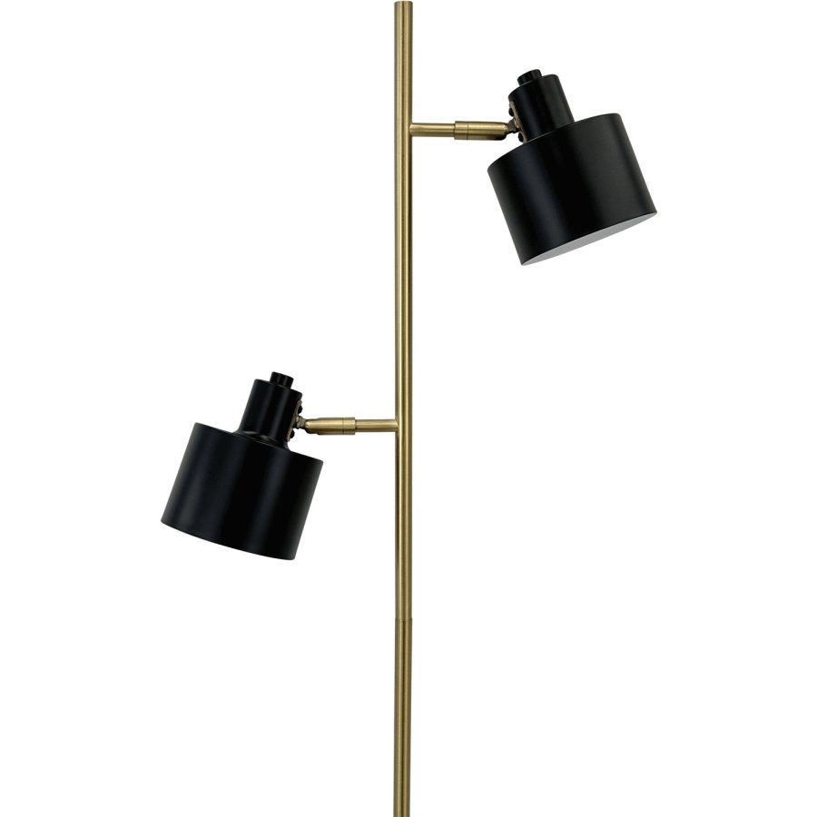 Dyberg Larsen Ocean Stehlampe H160 cm, Messing/Schwarz